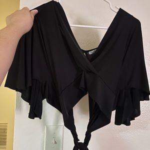 Black wrap top